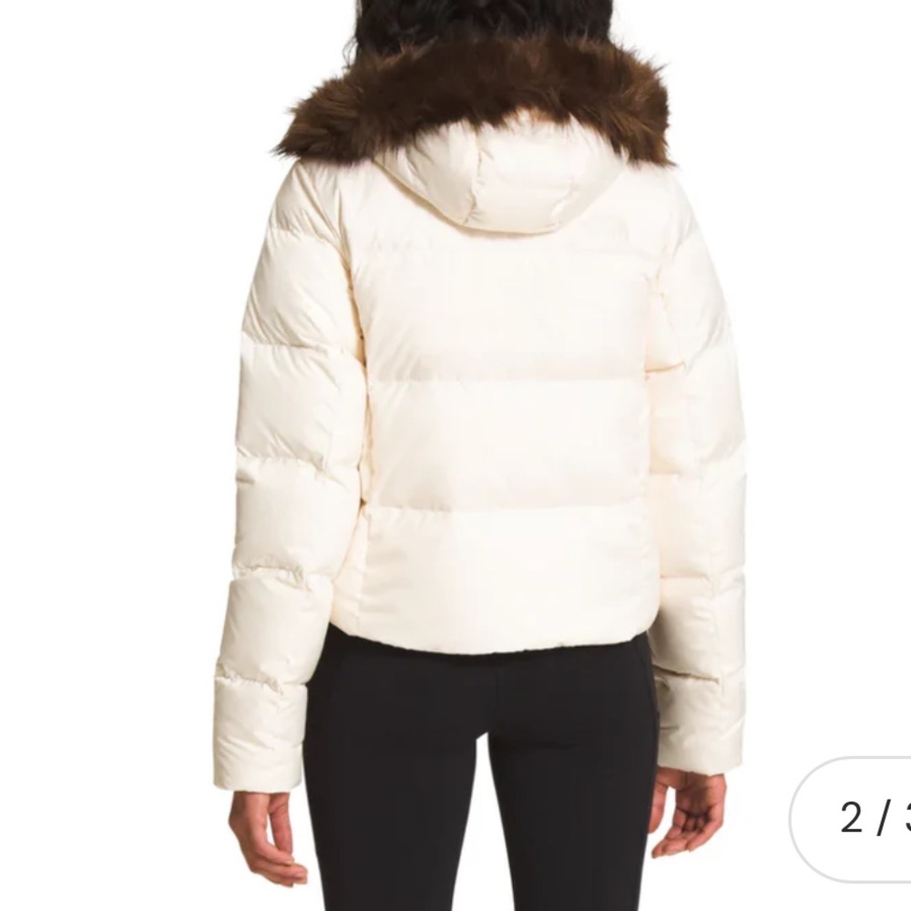 NWT North Face Women's New Dealio Down Short Jacket - White - Size Small - Picture 2 of 5
